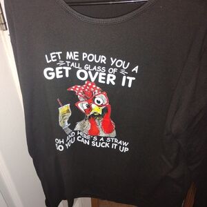 Source Unknown Black Graphic Long Sleeve Tee